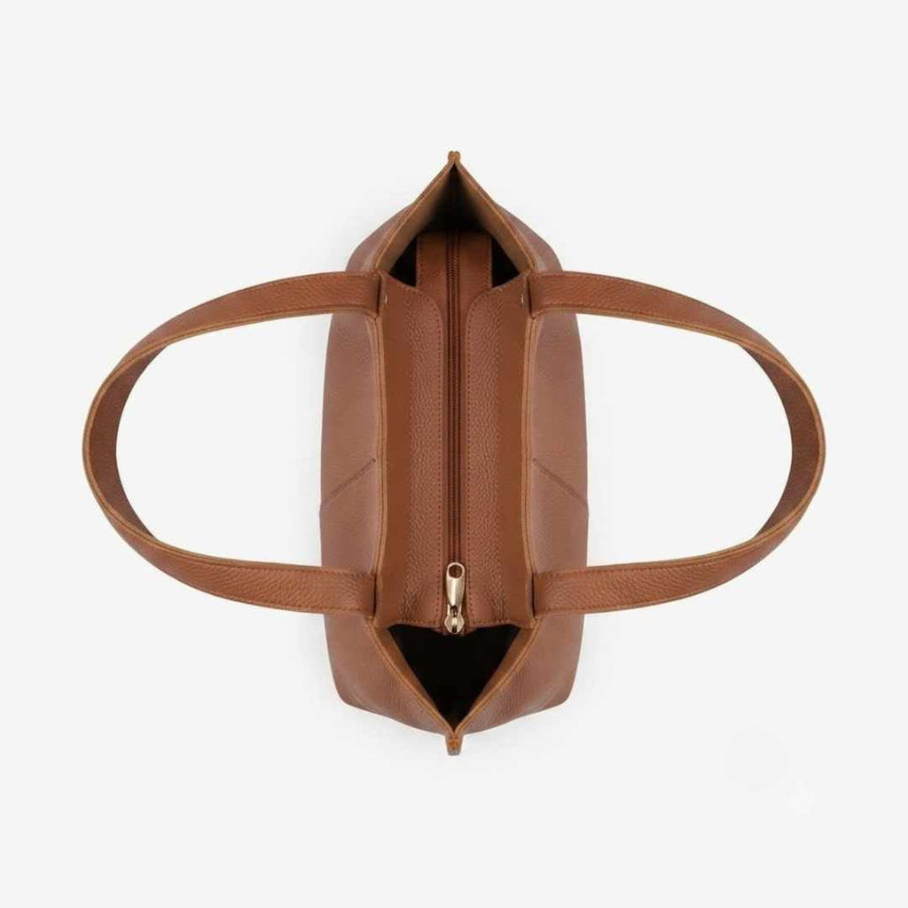 Enshee Lime Tote - Brown