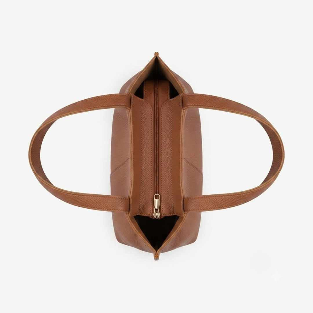 Enshee Lime Tote - Brown