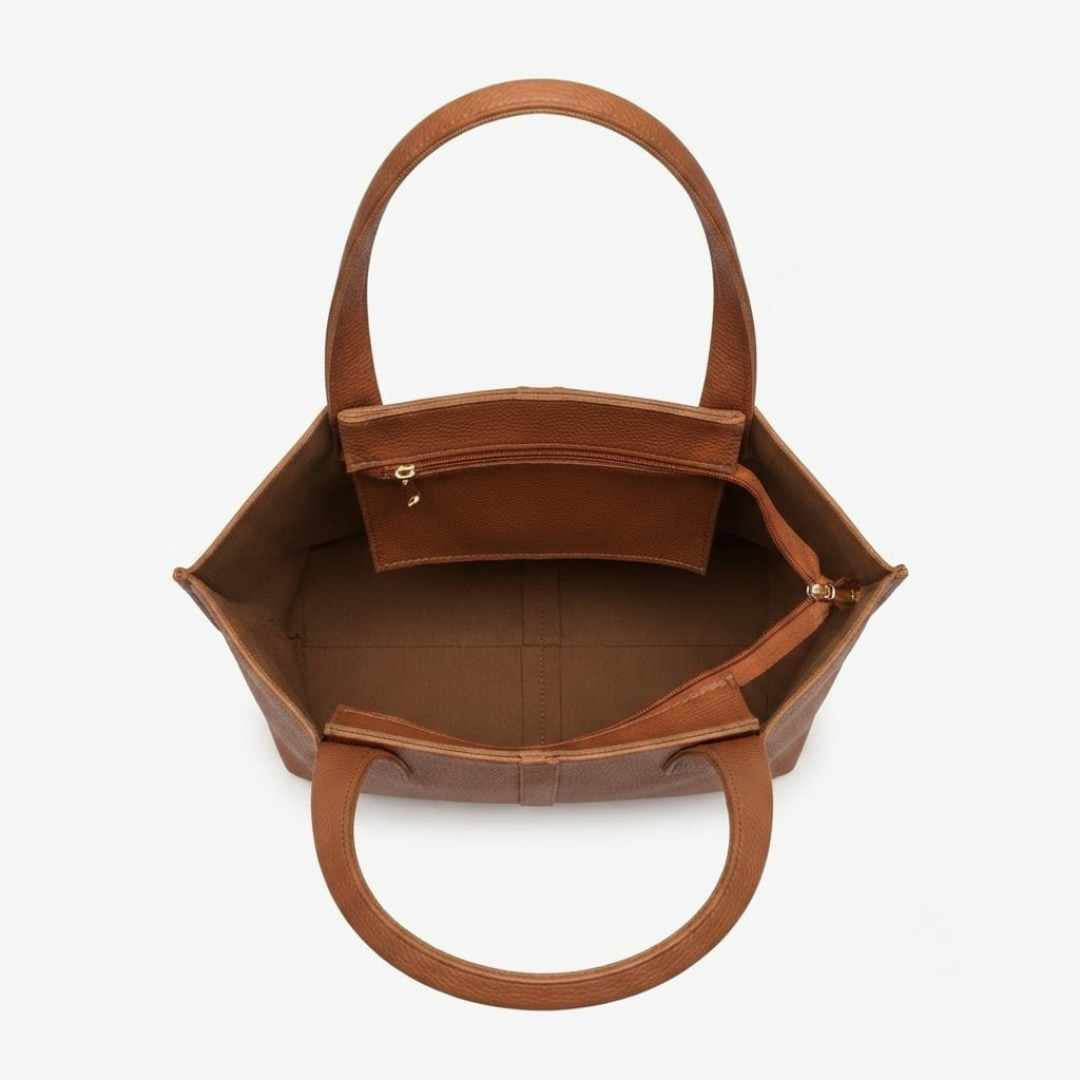 Enshee Lime Tote - Brown