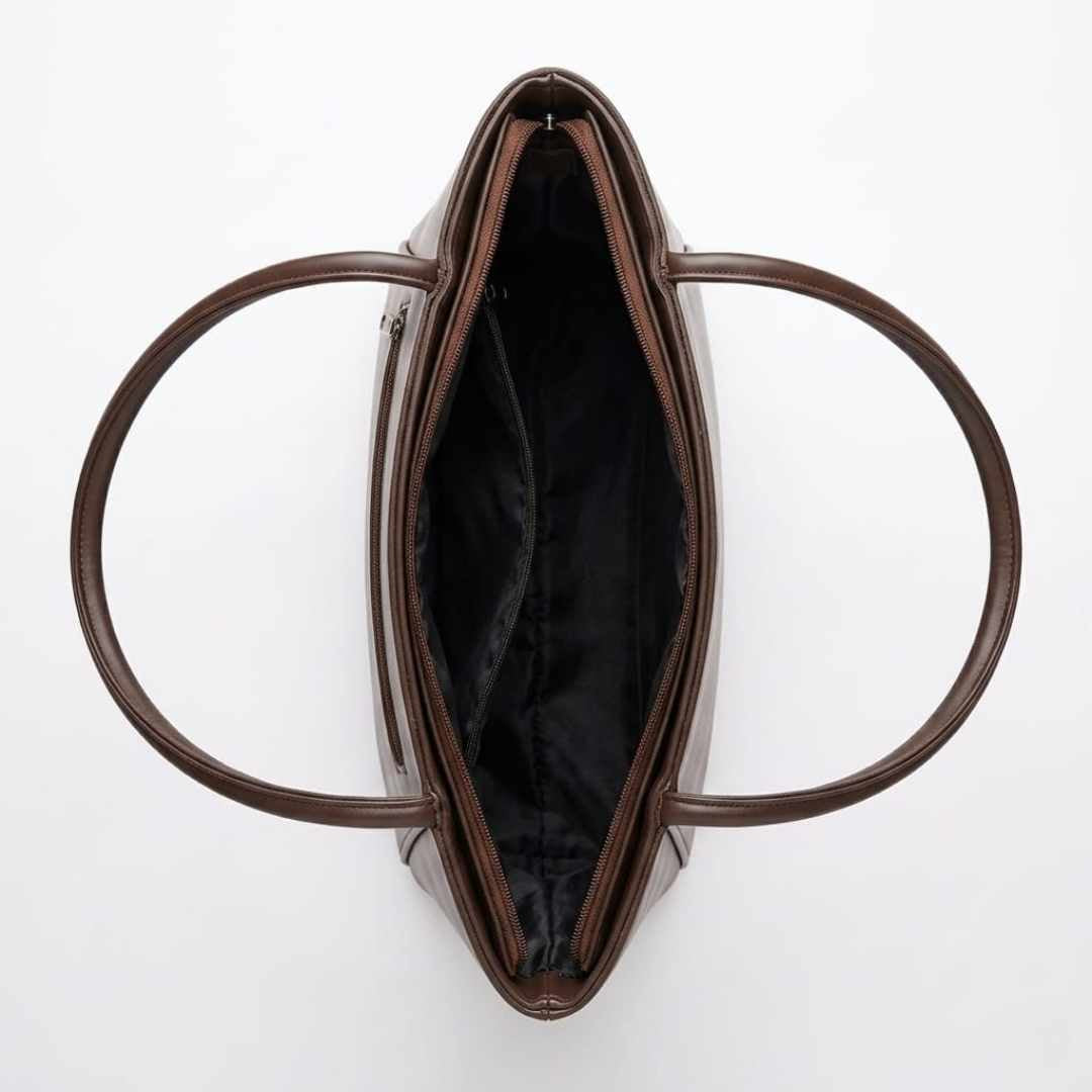 Enshee Noir Tote - Chocolate Brown