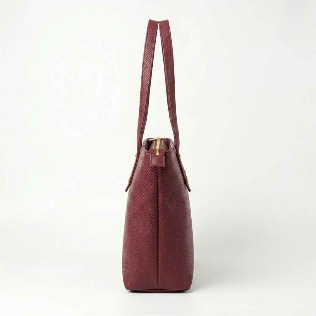 Enshee Merlot Tote - Maroon
