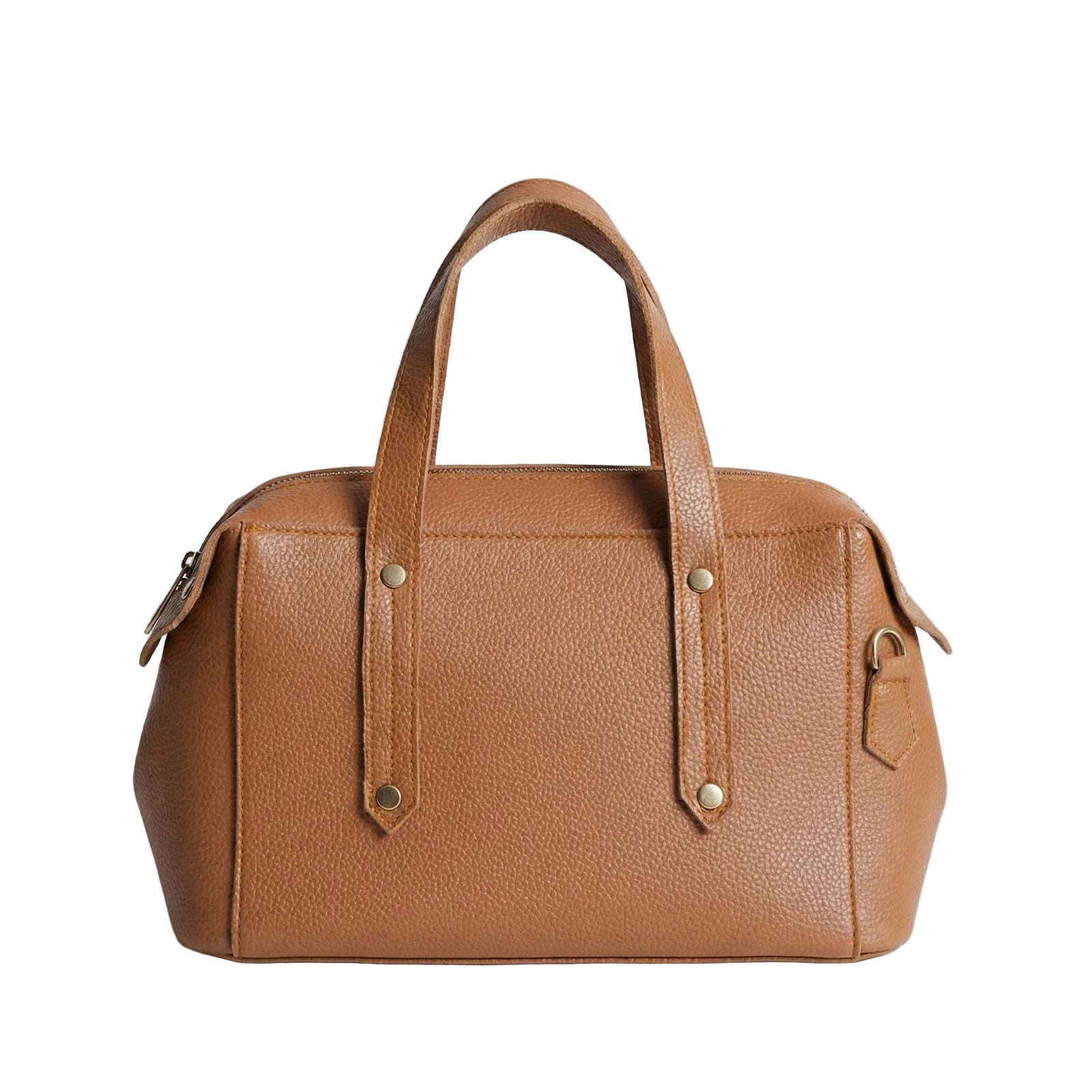 Enshee Drum Handbag - Mustard Brown